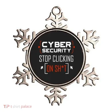Cybersecurity Cyber Security DonT Click It Hacker Ornament