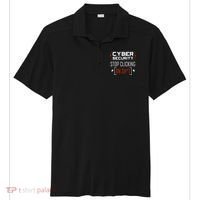 Cybersecurity Cyber Security DonT Click It Hacker Sport-Tek Posi-UV Pro Polo thumb 0