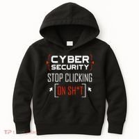 Cybersecurity Cyber Security DonT Click It Hacker Kids Hoodie thumb 0