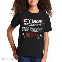 Cybersecurity Cyber Security DonT Click It Hacker Kids T-Shirt thumb 2