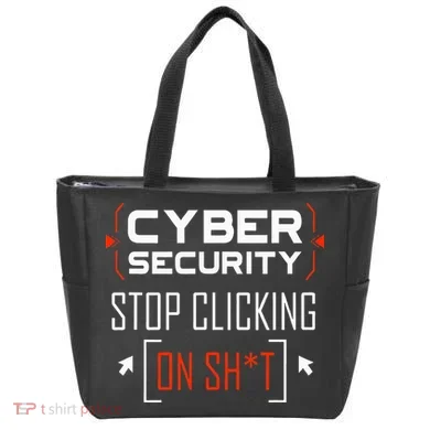 Cybersecurity Cyber Security DonT Click It Hacker Tote Bag