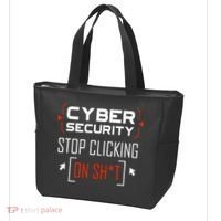 Cybersecurity Cyber Security DonT Click It Hacker Tote Bag thumb 3