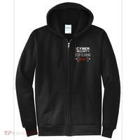 Cybersecurity Cyber Security DonT Click It Hacker Full Zip Hoodie thumb 0