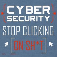 Cybersecurity Cyber Security DonT Click It Hacker Comfort Colors Garment-Dyed Hooded Sweatshirt thumb 2