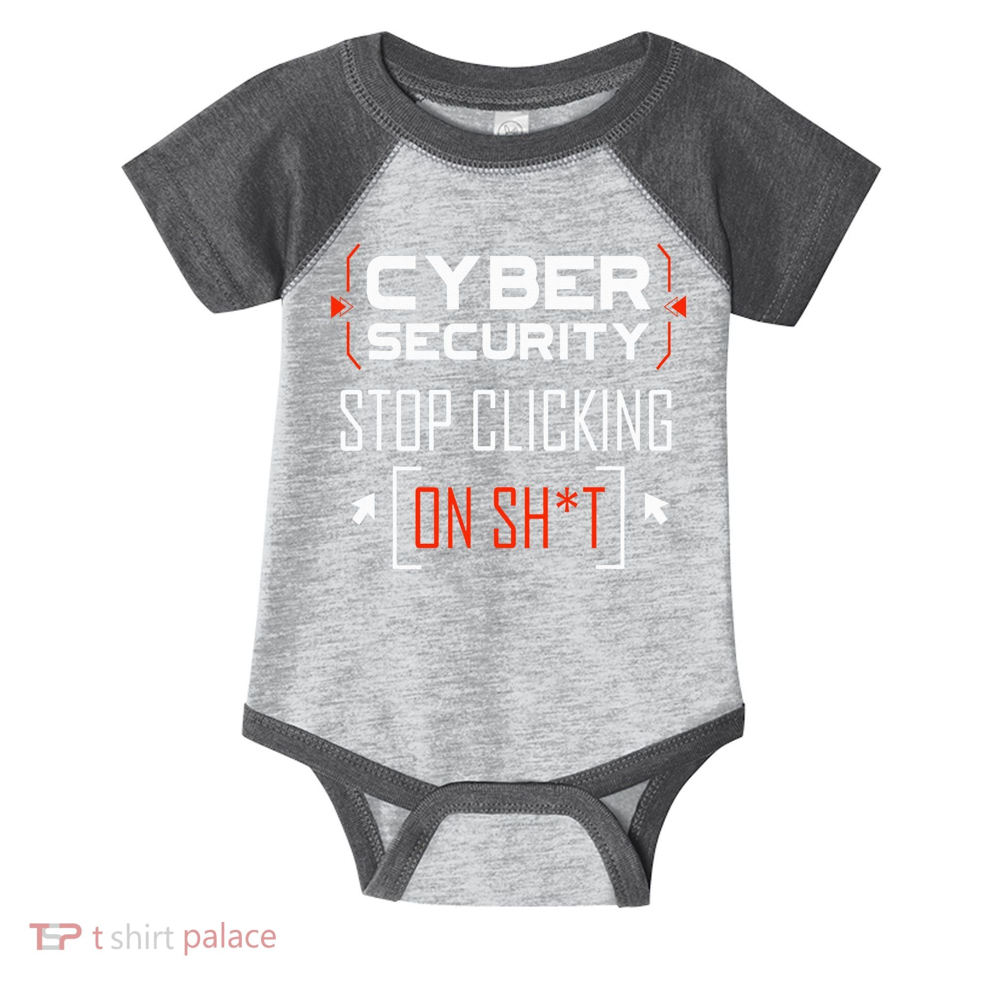 Cybersecurity Cyber Security DonT Click It Hacker Infant Baby Jersey Bodysuit