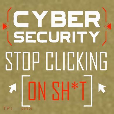 Cybersecurity Cyber Security DonT Click It Hacker Garment-Dyed Women's Muscle Tee