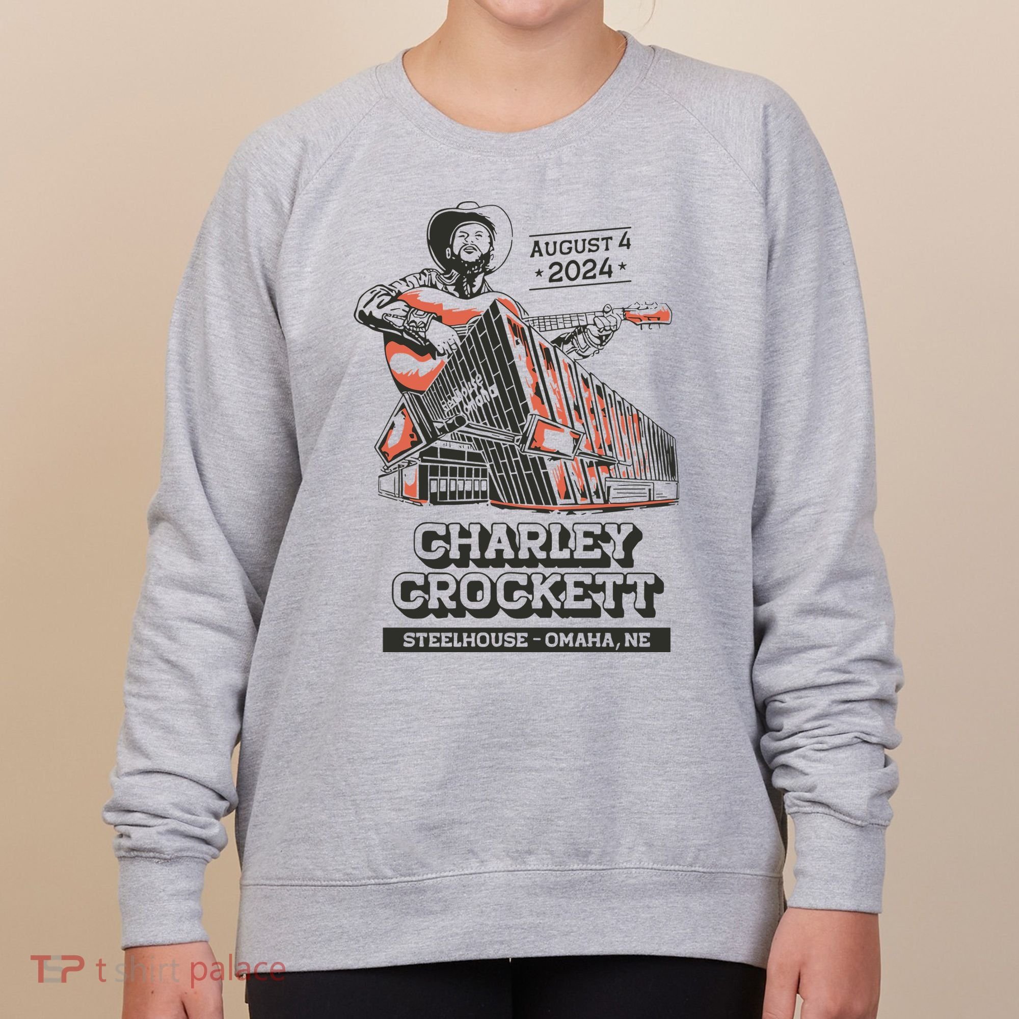Charley Crockett Show In Omaha Ne On Aug 4 2024 Women's Sweatshirt