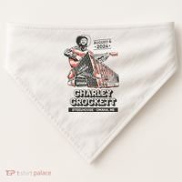 Charley Crockett Show In Omaha Ne On Aug 4 2024 USA-Made Doggie Bandana thumb 0