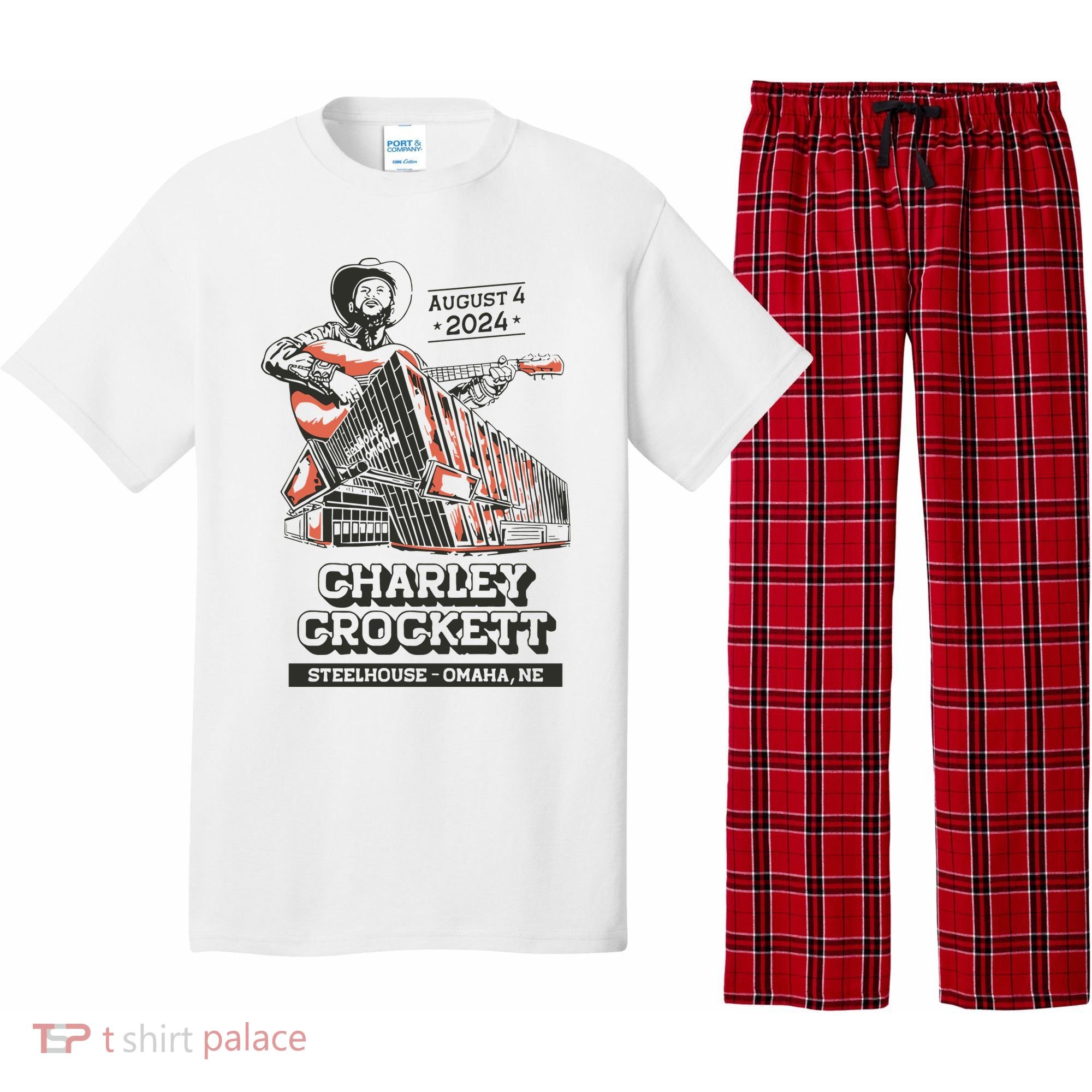 Charley Crockett Show In Omaha Ne On Aug 4 2024 Pajama Set