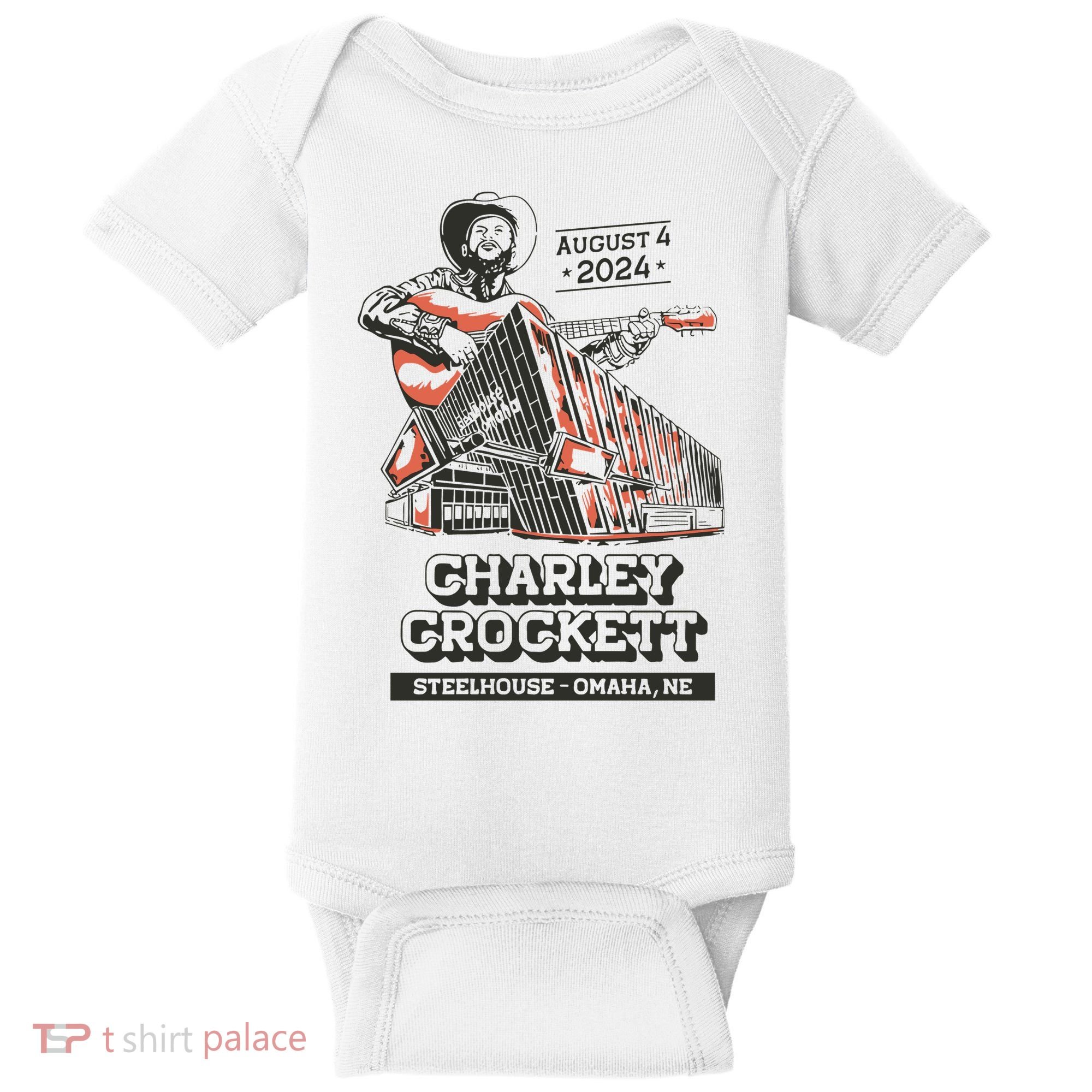Charley Crockett Show In Omaha Ne On Aug 4 2024 Baby Bodysuit