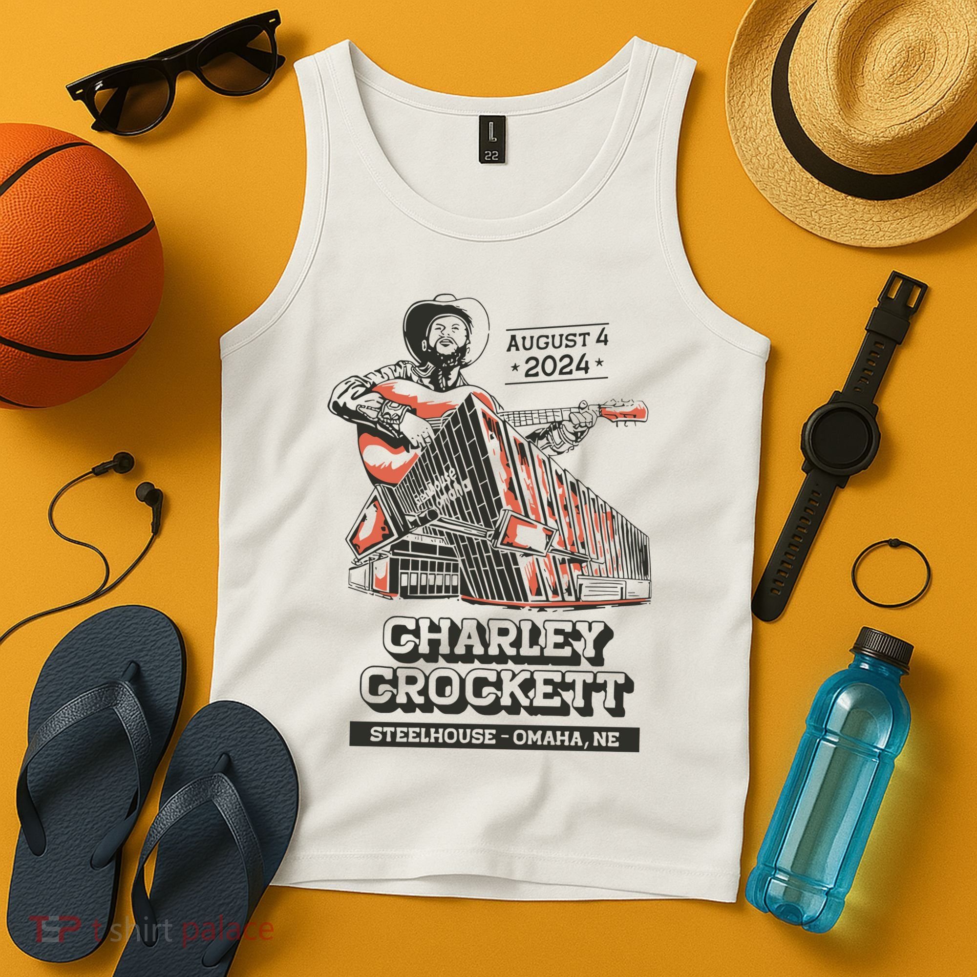 Charley Crockett Show In Omaha Ne On Aug 4 2024 Tank Top