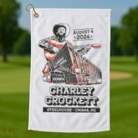 Charley Crockett Show In Omaha Ne On Aug 4 2024 Golf Towel thumb 1