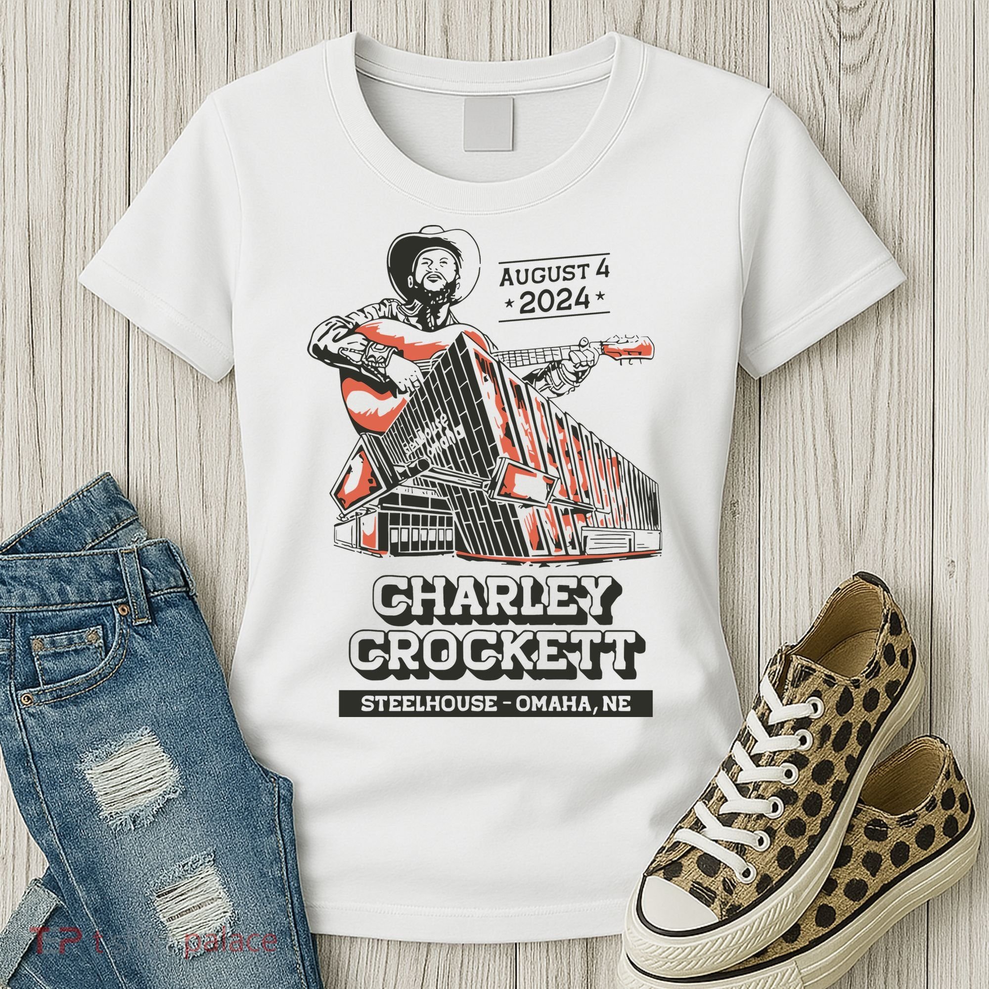Charley Crockett Show In Omaha Ne On Aug 4 2024 Women's T-Shirt