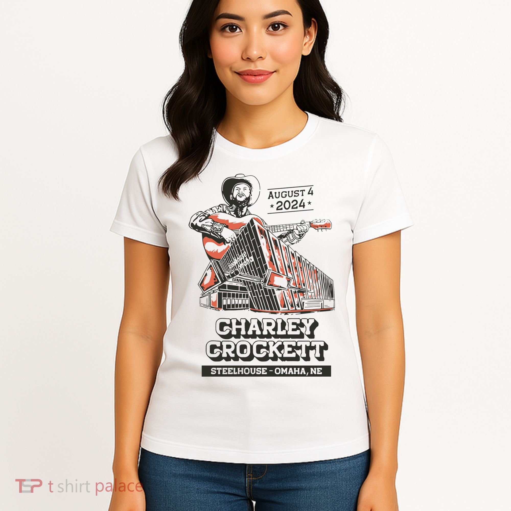 Charley Crockett Show In Omaha Ne On Aug 4 2024 Women's T-Shirt
