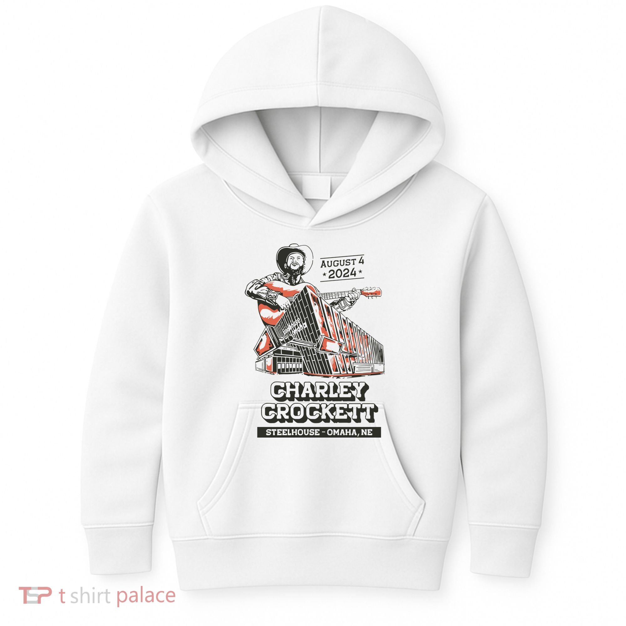 Charley Crockett Show In Omaha Ne On Aug 4 2024 Kids Hoodie