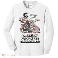 Charley Crockett Show In Omaha Ne On Aug 4 2024 Kids Long Sleeve Shirt thumb 0