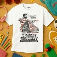 Charley Crockett Show In Omaha Ne On Aug 4 2024 Kids T-Shirt thumb 3