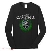 Clan Campbell Surname Scottish Clan Crest Tartan Badge Long Sleeve Shirt thumb 0