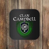 Clan Campbell Surname Scottish Clan Crest Tartan Badge Coaster thumb 0