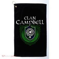 Clan Campbell Surname Scottish Clan Crest Tartan Badge Golf Towel thumb 0
