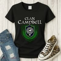 Clan Campbell Surname Scottish Clan Crest Tartan Badge Women's T-Shirt thumb 3