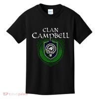 Clan Campbell Surname Scottish Clan Crest Tartan Badge Kids T-Shirt thumb 0