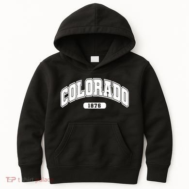 Colorado Collegiate Style 1876 Kids Hoodie