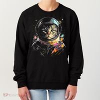Cosmic Cat Space Astrocat In The Galaxy Graphic Women's Sweatshirt thumb 0