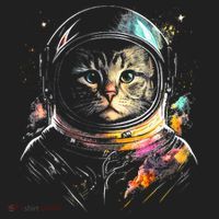 Cosmic Cat Space Astrocat In The Galaxy Graphic Women's Sweatshirt thumb 2