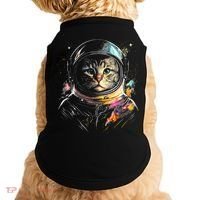 Cosmic Cat Space Astrocat In The Galaxy Graphic Doggie Tank thumb 0