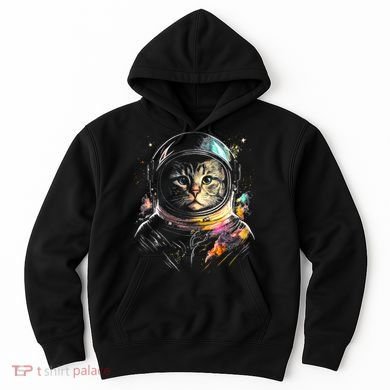 Cosmic Cat Space Astrocat In The Galaxy Graphic Hoodie