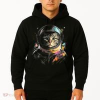 Cosmic Cat Space Astrocat In The Galaxy Graphic Hoodie thumb 2