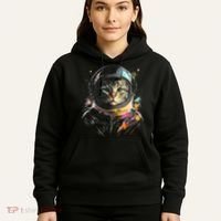 Cosmic Cat Space Astrocat In The Galaxy Graphic Hoodie thumb 5