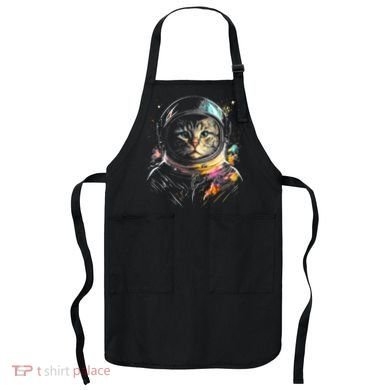 Cosmic Cat Space Astrocat In The Galaxy Graphic Apron