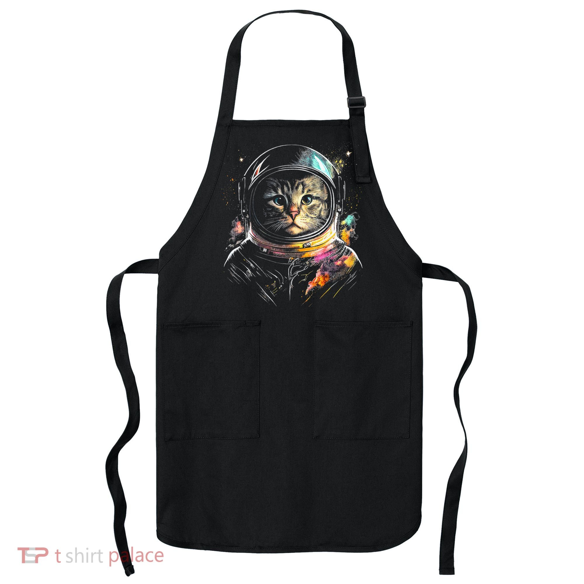 Cosmic Cat Space Astrocat In The Galaxy Graphic Apron