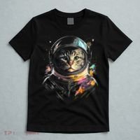 Cosmic Cat Space Astrocat In The Galaxy Graphic T-Shirt thumb 5