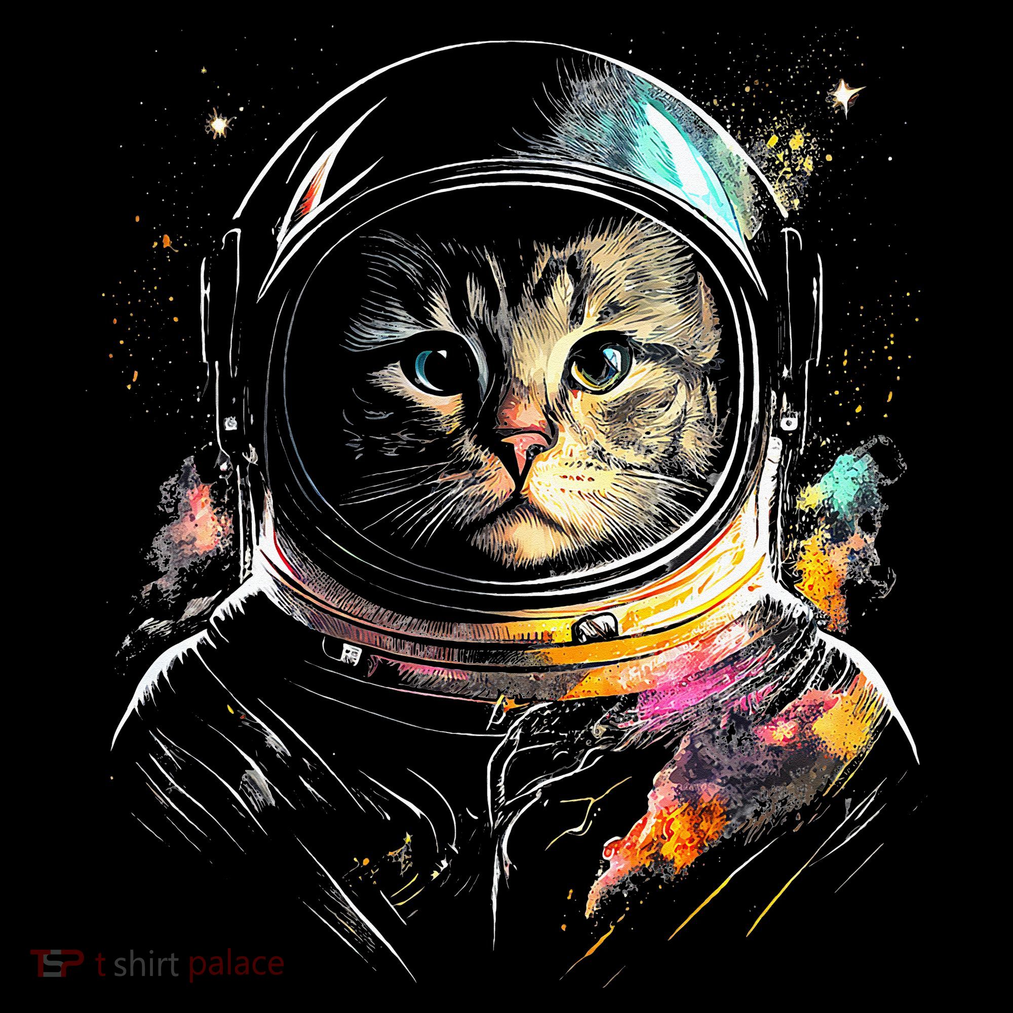 Cosmic Cat Space Astrocat In The Galaxy Graphic Coaster