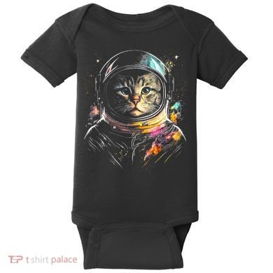 Cosmic Cat Space Astrocat In The Galaxy Graphic Baby Bodysuit