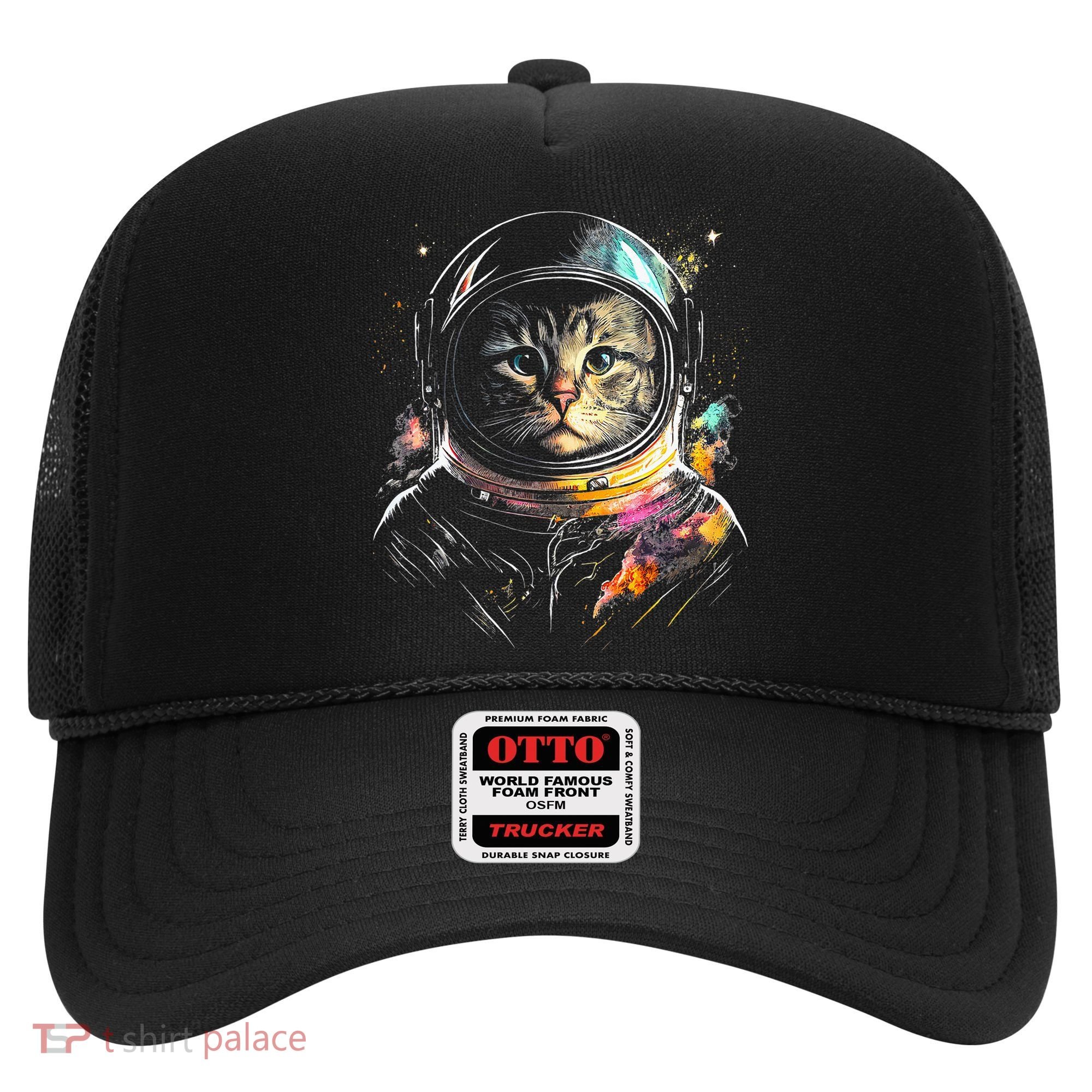 Cosmic Cat Space Astrocat In The Galaxy Graphic Hat