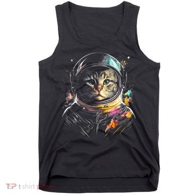 Cosmic Cat Space Astrocat In The Galaxy Graphic Tank Top