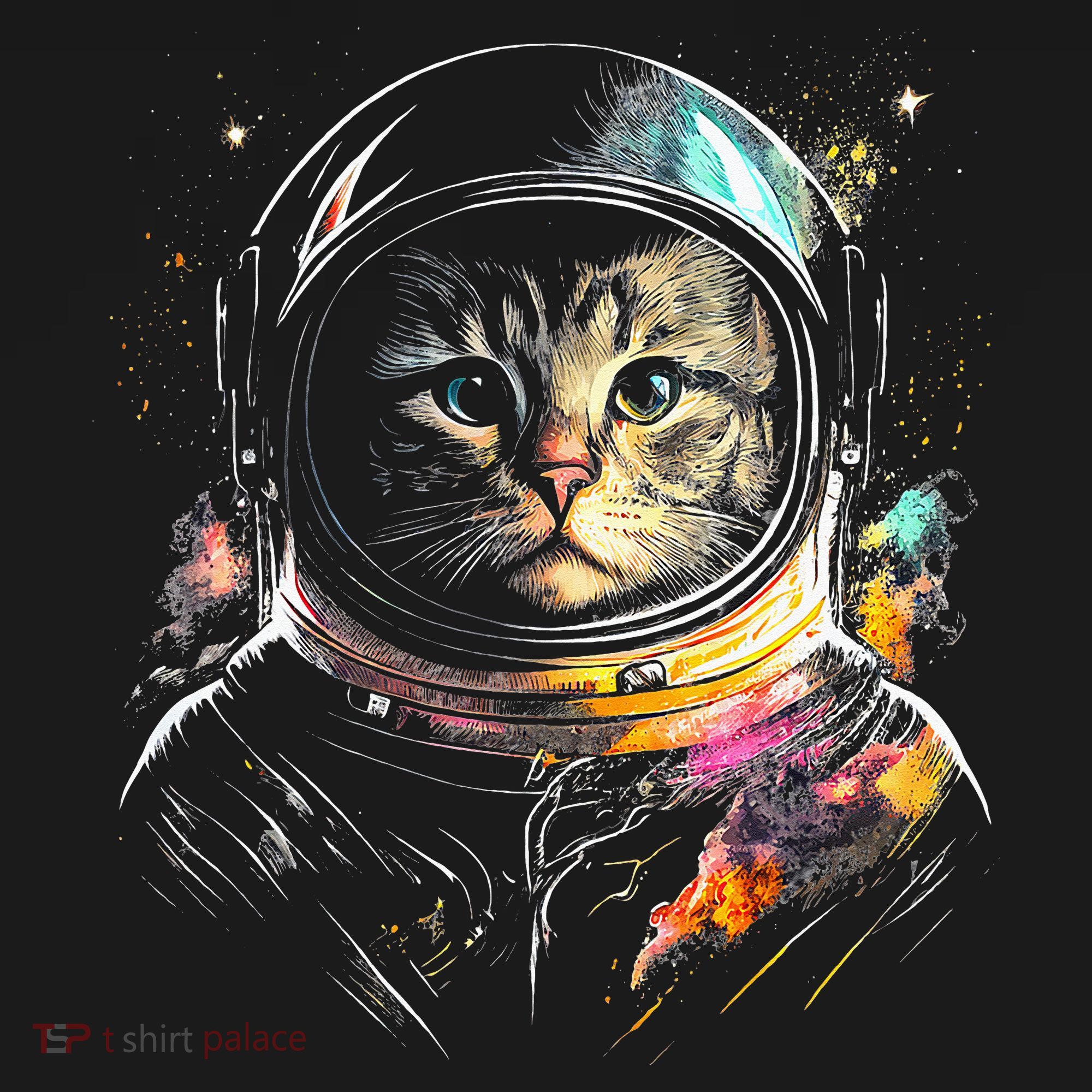 Cosmic Cat Space Astrocat In The Galaxy Graphic Kids Hoodie