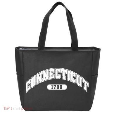 Connecticut Collegiate Style 1788 Tote Bag