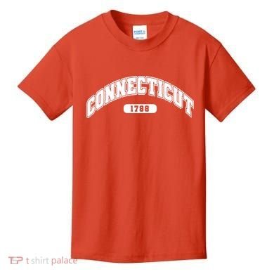 Connecticut Collegiate Style 1788 Kids T-Shirt
