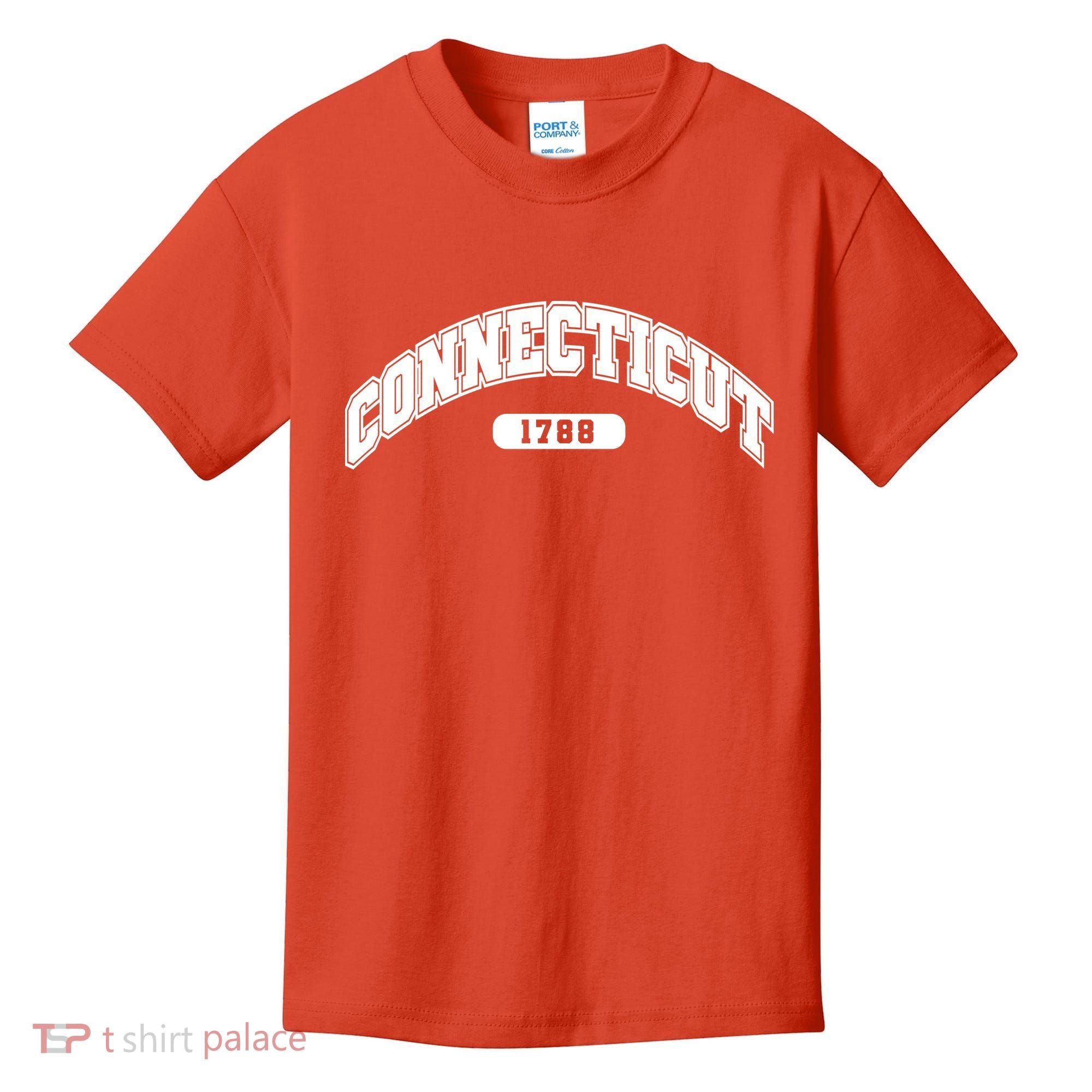 Connecticut Collegiate Style 1788 Kids T-Shirt