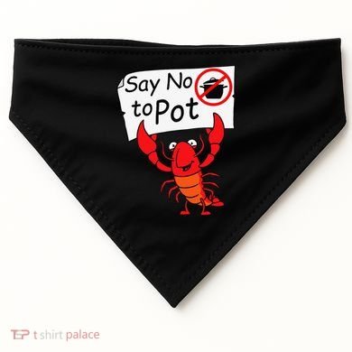 Crawfish Crayfish Say No To Pot Crawfish Boil USA-Made Doggie Bandana