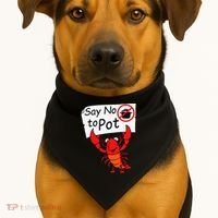 Crawfish Crayfish Say No To Pot Crawfish Boil USA-Made Doggie Bandana thumb 1