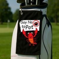 Crawfish Crayfish Say No To Pot Crawfish Boil Golf Towel thumb 2