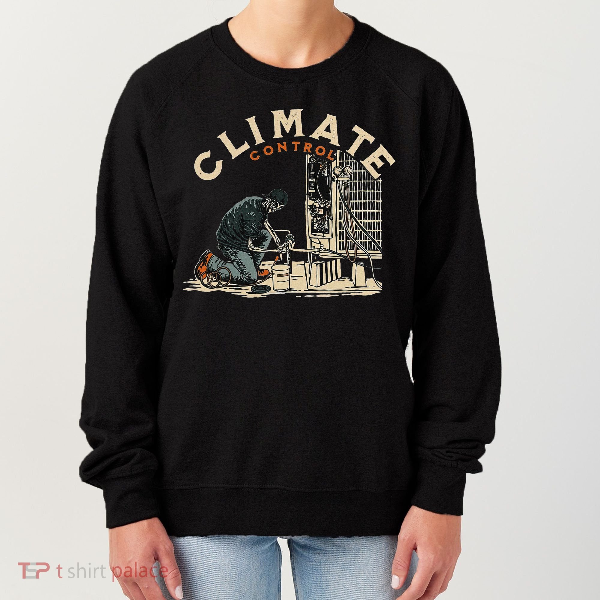 Climate Control Skeleton Hvac Technician Pride Women's Sweatshirt