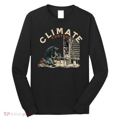 Climate Control Skeleton Hvac Technician Pride Long Sleeve Shirt