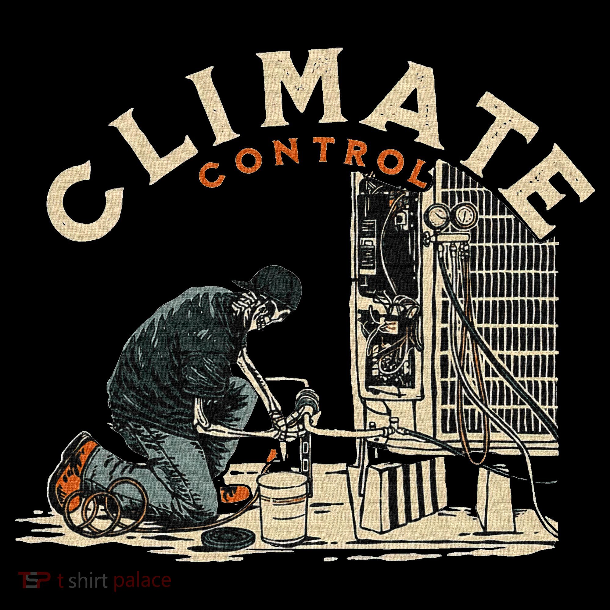 Climate Control Skeleton Hvac Technician Pride Polo
